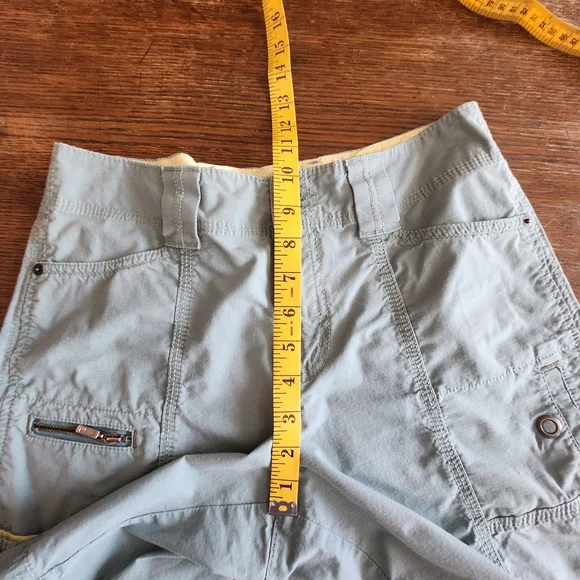 Womens Blue Cargo Shorts - Picture 8 of 9